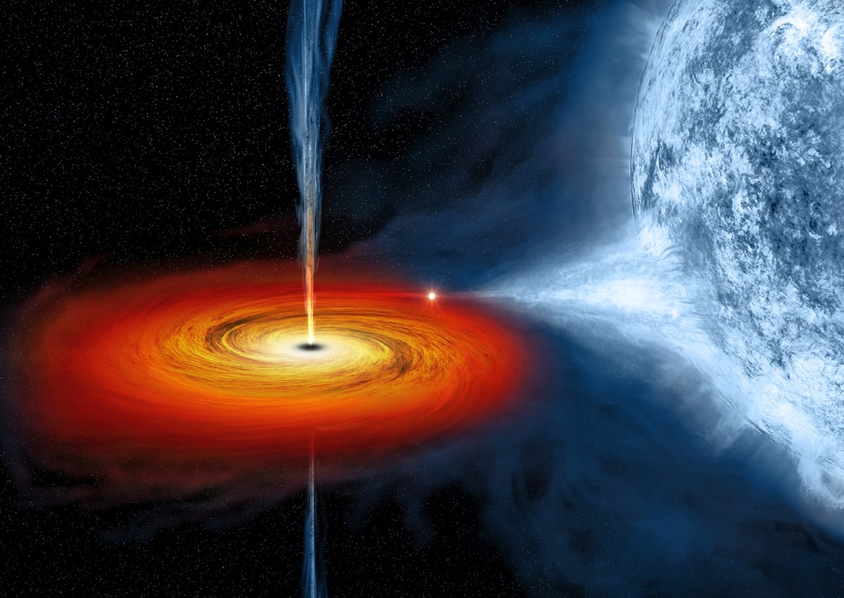 3d визуализация черной дыры